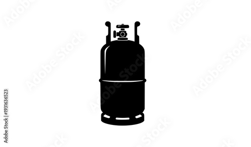 Propane Gas Cylinder Flat Vector Icon Design – Gas Tank Symbol