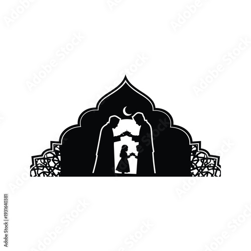 Family Ramadan Greeting Islamic Architecture