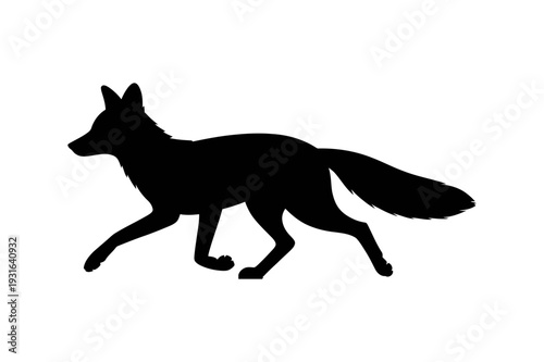 silhouette of a wolf