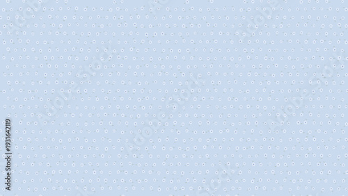 Abstract seamless minimalist background featuring a scattered pattern of tiny white flowers on a light blue backdrop perfect for cute textile prints and nursery wallpaper