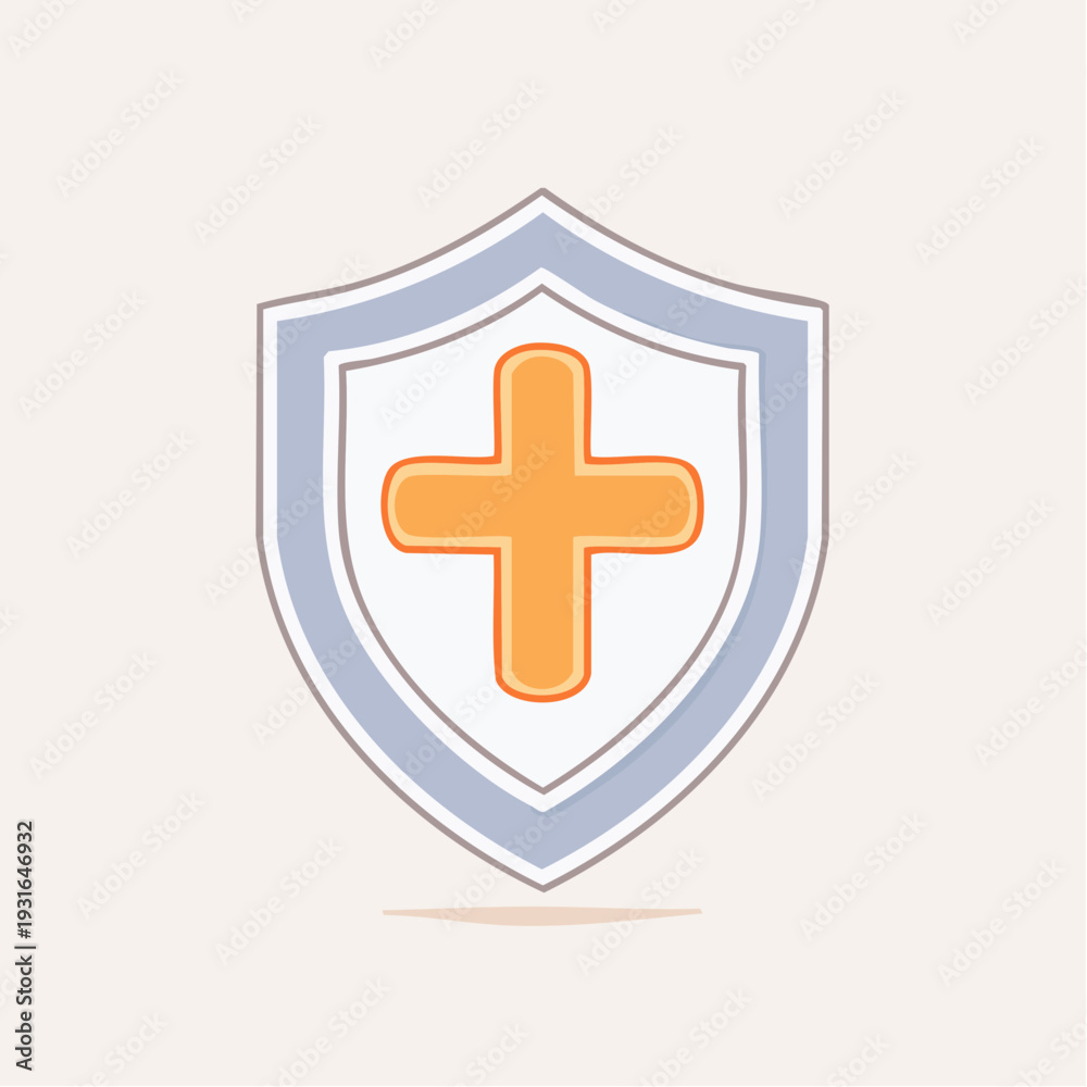 Fototapeta premium Religious Candle Icon with Christian Cross, Symbolizing Faith, Hope, and Peaceful Remembrance