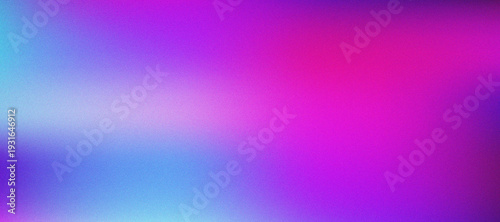 Tableau sur toile Cyan to magenta duotone gradient background with soft grain texture