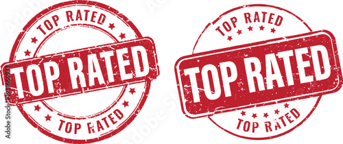 red top rated quality rubber stamp set with ribbon and circle designs for retail discounts