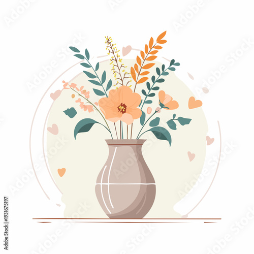 Vibrant tropical fish swimming gracefully in a serene underwater coral reef ecosystem illustration