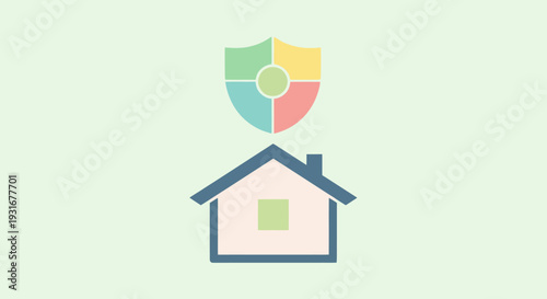 Illustrative representation of home protection and security, symbolizing robust safety measures and comprehensive property safeguarding for dwelling assurance concepts