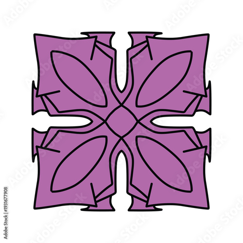 Colorful Retro Inspired Ornament Pattern