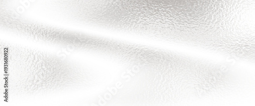 Light matte rippled surface. Plastic glass. Frosted winter window glass. White gray gradient transparent background. Panoramic realistic  Vector illustration