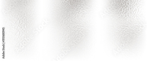 Light matte rippled surface. Plastic glass. Frosted winter window glass. White gray gradient transparent background. Panoramic realistic  Vector illustration