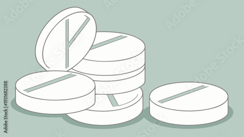 Pills and medication for health and wellness.