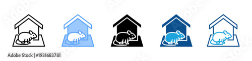Pet House icon multiple style and collection