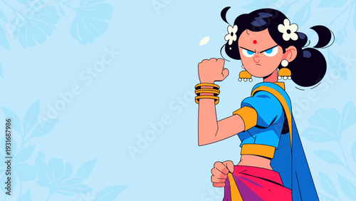 Strong Women, Feminine Empowerment, Girl Power Poster for 8 March