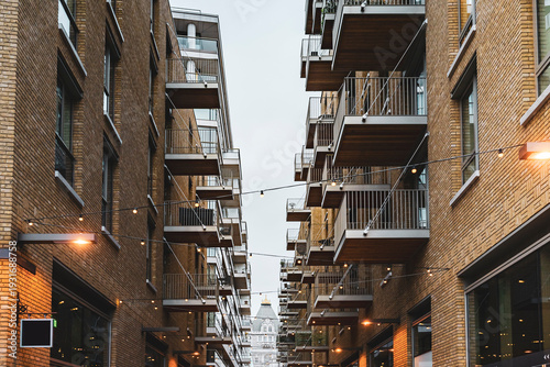 Photography New development apartment building, Duchess Walk tower bridge, Shad Thames Londo