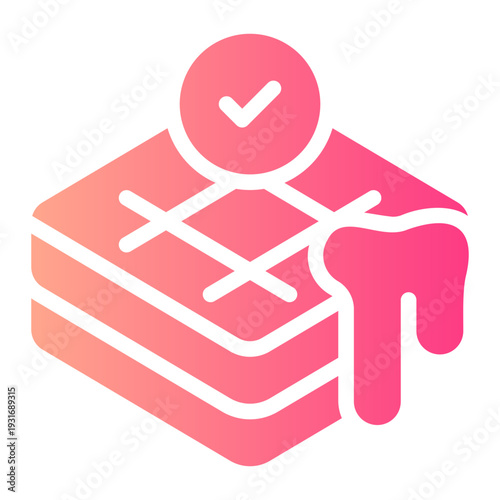 waffle gradient icon