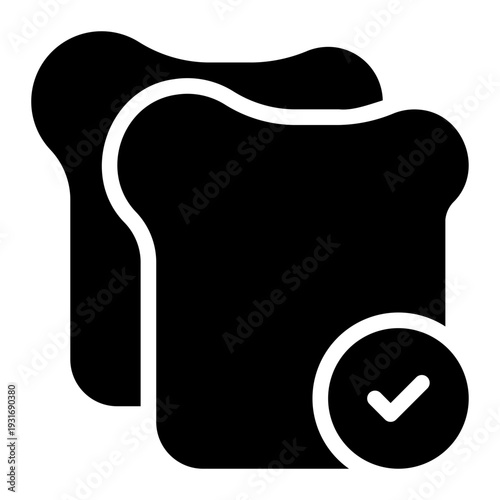 bread glyph icon