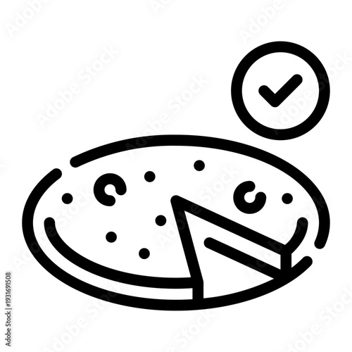 omelette line icon