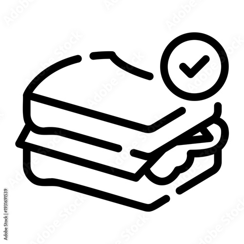 sandwich line icon