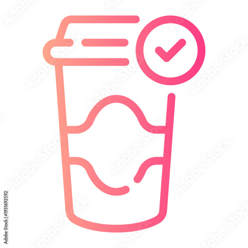 coffee gradient icon