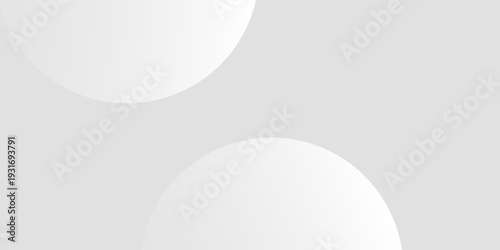 Minimalist white and gray abstract background with soft geometric shapes and halftone dot patterns. good art nice illustrations vector