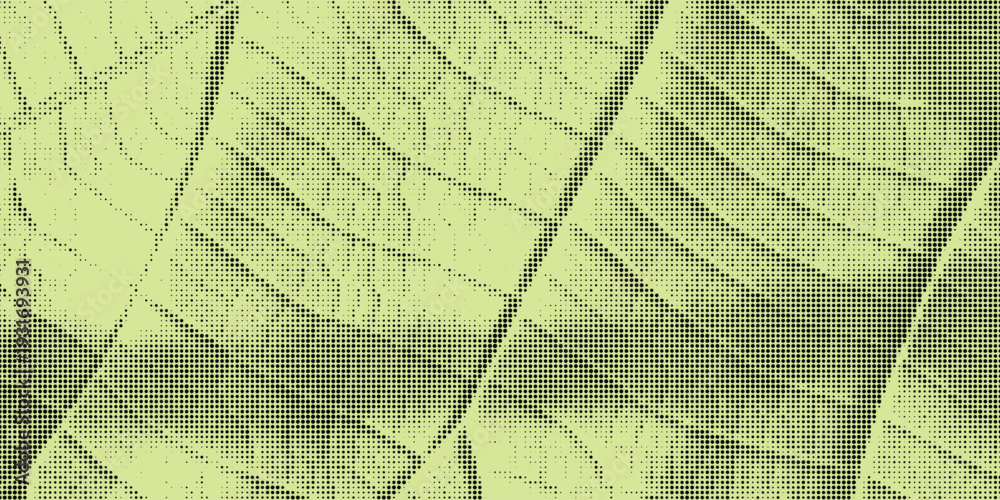 Fototapeta premium Halftone overlay resembling macro view leaf structure. Green dot texture. Vector banner for design and creative projects.