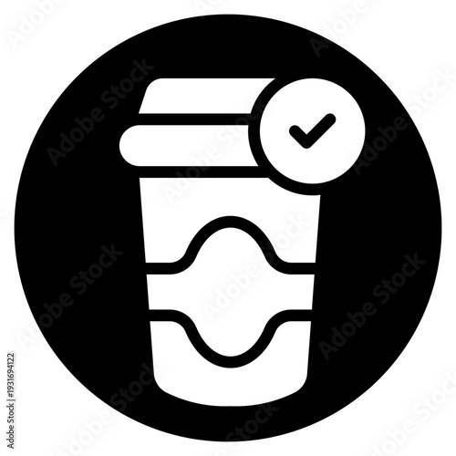 coffee glyph icon