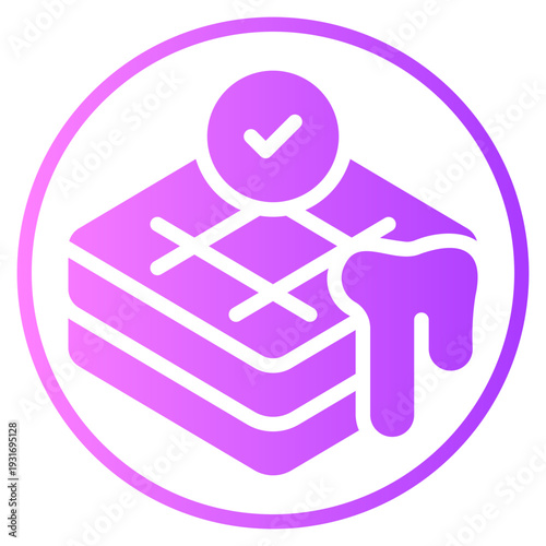 waffle gradient icon