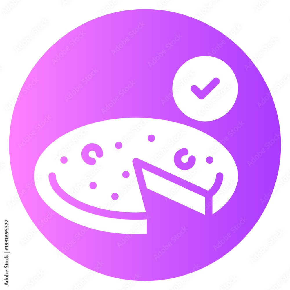 Obraz premium omelette gradient icon