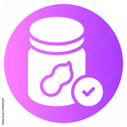peanut butter gradient icon