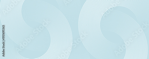 Modern abstract background. Glossy white gradient circle lines. Minimal geometric pattern. Simple graphic elements. Futuristic concept. Suitable for cover, poster, banner, brochure, eps10.