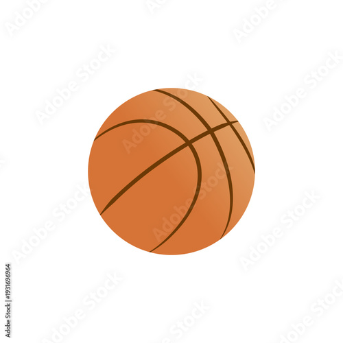 バスケットボールのカラーイラスト