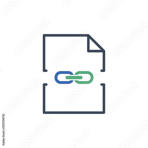 icon of linked document pages.