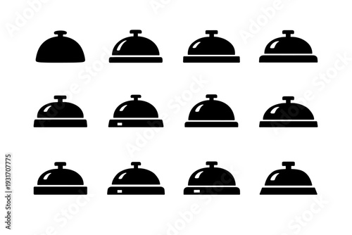 Simple contemporary vector generation geometric dome solid service minimal accessory icon image