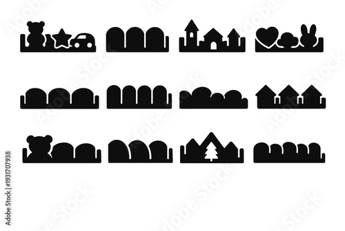 Simple icon utility vector separator home image practical panel kids generation concept