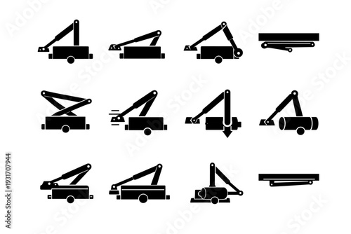 Symbol simplified image generation vector modern clean geometry icon flat simple graphic