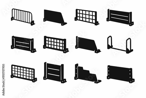 Grid vector form partition image shape shelf generation metal icon simple design