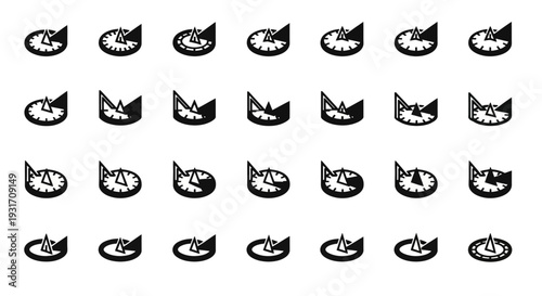 Collection of cat faces with various expressions