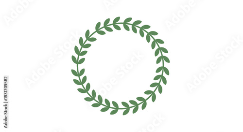 Green laurel wreath symbolizing achievement and honor.
