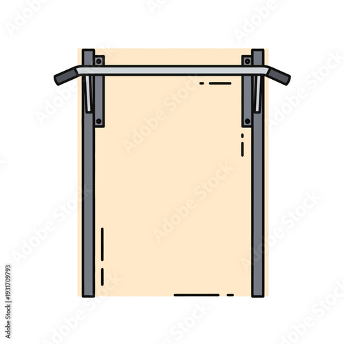 Home Workout Pull Up Bar Mounted on Doorway for Fitness Training