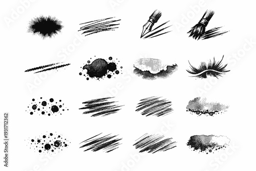 Tide generation image texture vector effect simple speckle trace halo icon scratch