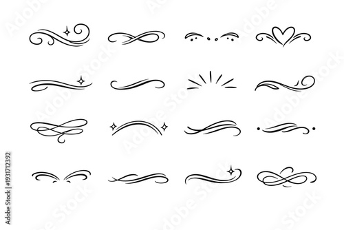 Tender vector decoration image line mark soft arc embellish generation simple icon