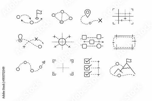 Image simple ticks generation vector icon markers subtle structure airy kind hints