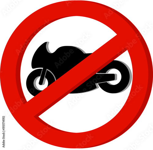 Motorcycles are prohibited from passing