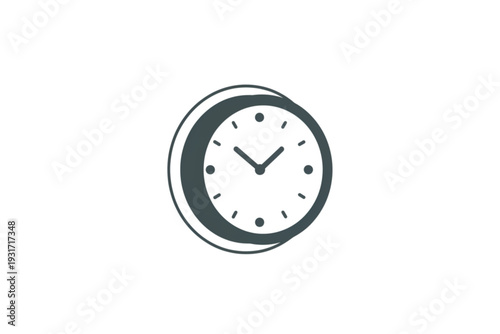 Time's Gentle Embrace: A simple and elegant clock design, subtly suggesting the passage of time. The hands of the clock, frozen in a moment, convey a sense of calm and precision. 