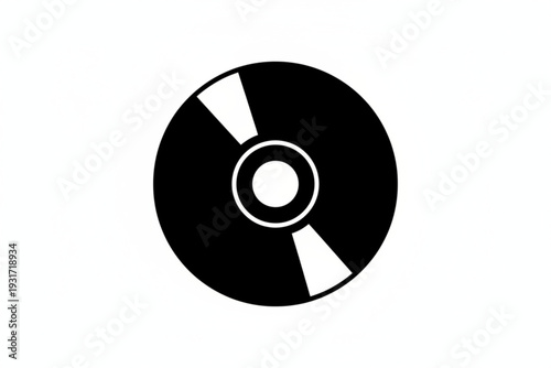 Digital Storage Disk: A graphic image captures the essence of a digital storage disk, offering a clean, simple representation of multimedia and data