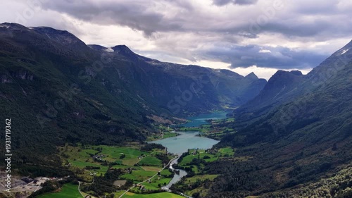 Floen Laukifossen Olden Norway