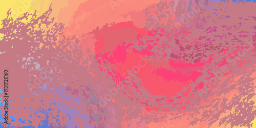 Abstract colorful background with blended shades of pink red and yellow