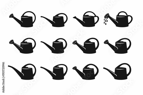 Icon aid balanced spout generation shape simple proportions narrow vector image water
