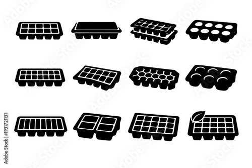 Image responsible simple tray generation kitchen solid solution form filled sustainable vector