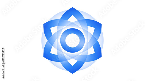 An abstract blue background featuring a 3d email symbol and envelope icon design for internet communication and business contact web address technology