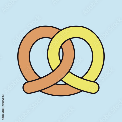Freshly Baked German Pretzel Icon