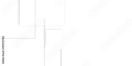 Abstract white background design with layers of textured white transparent material in triangle and squares shapes. White color technology concept geometric line vector white light grey background.